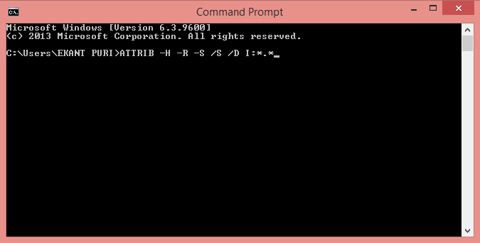 How To Remove Shortcut Virus From Pendrive Permanently using CMD-Command Prompt