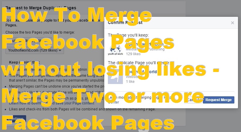 How To Merge Facebook Pages without losing likes - Merge Two or more Facebook Pages