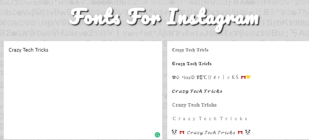 Instagram Bio Fonts Copy And Paste - 🔥including special fancy text