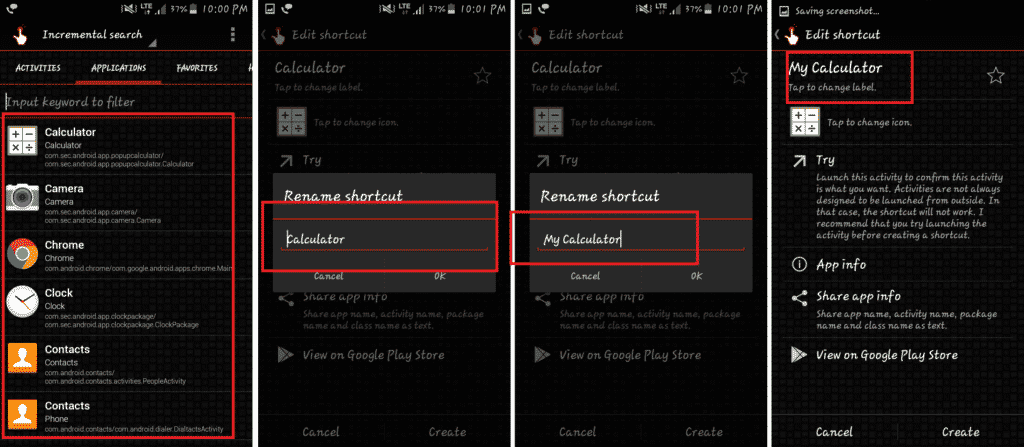 How to Change Icon Name in Android device