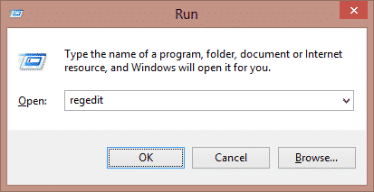RUN” program using shortcut key “WIN+R” to Use Registry Method to Disable Fast User Switching On Windows 7, 8, 8.1 and 10