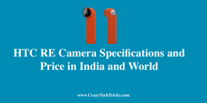 HTC RE Camera Specifications