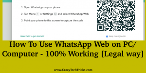 How To Use WhatsApp Web on PC Computer