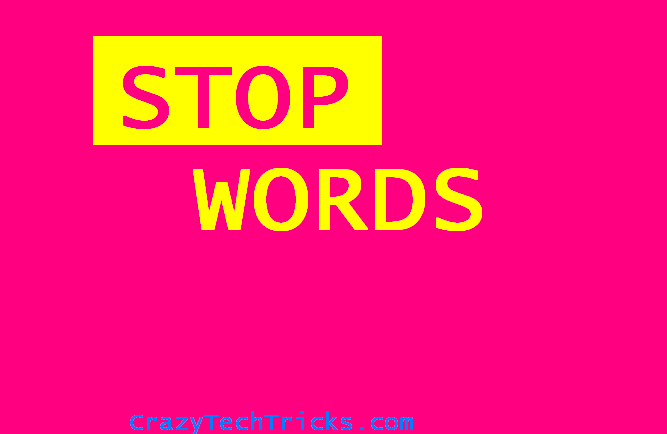 Stop words