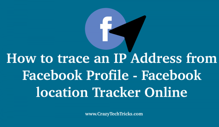 track facebook ip address