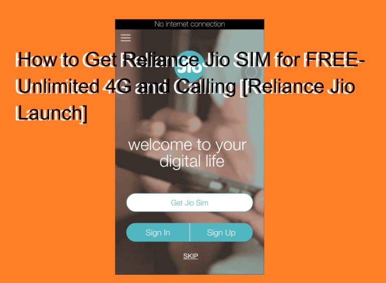 How to Get Reliance Jio SIM for FREE Unlimited 4G and Calling How to Get Reliance Jio SIM for FREE Unlimited 4G and Calling