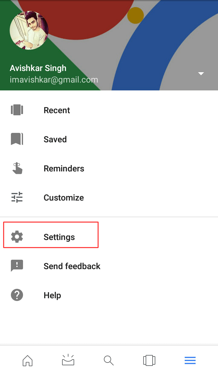 From Menu list, click on Settings.. - How to Turn on Google Assistant on Android Phone