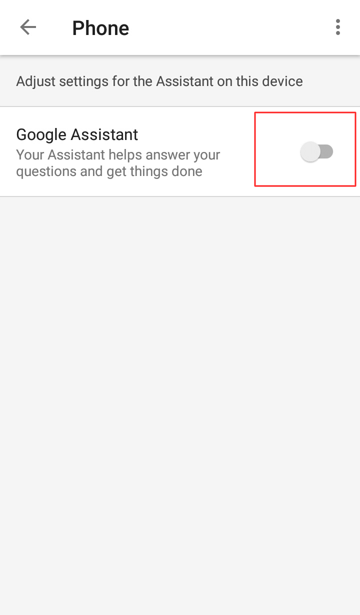 click on the toggle in front of the options Google Assistant. - How to Turn on Google Assistant on Android Phone