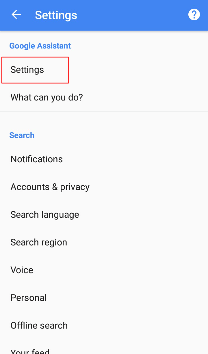 under Google Assistant tab the Setting. - How to Turn on Google Assistant on Android Phone
