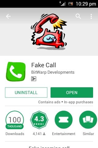To call someone from a different number, you have to download the 'Fake Call' app from