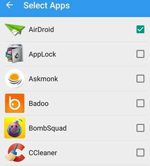 guest mode android-select apps