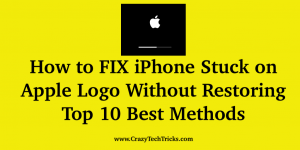 How to FIX iPhone Stuck on Apple Logo Without Restoring