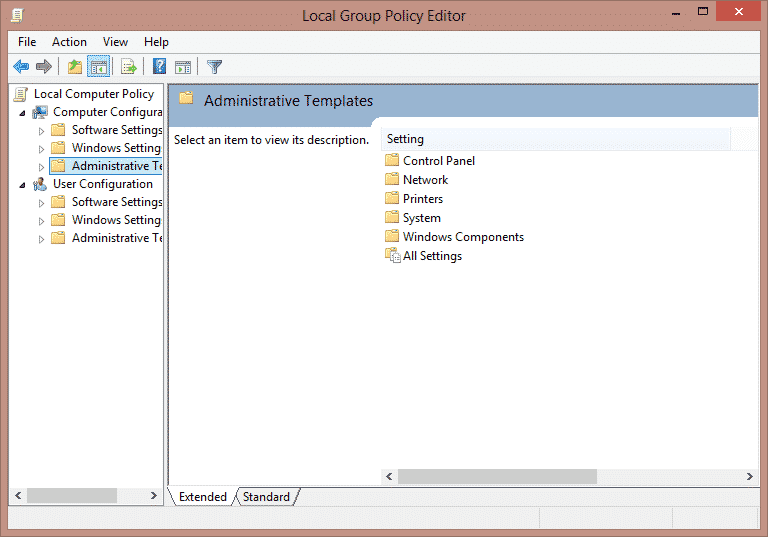 click on “Administrative Templates to Use Local Group Policy Editor to Disable Fast User Switching On Windows 7, 8, 8.1 and 10