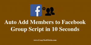 Auto Add Members to Facebook Group Script