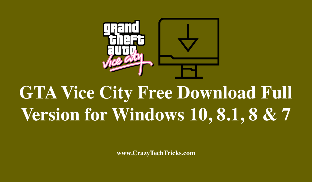download gta vice city for windows 10 free