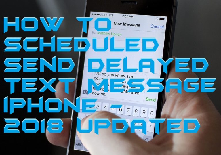 sending a delayed text message on iphone