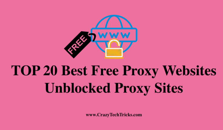 TOP 20 Best Free Proxy Websites - Unblocked Proxy Sites