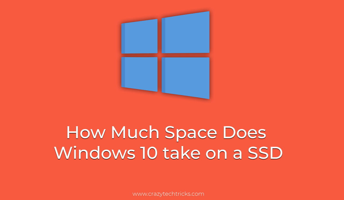 what size ssd for windows 10