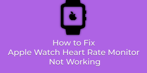 How to Fix Apple Watch Heart Rate Monitor
