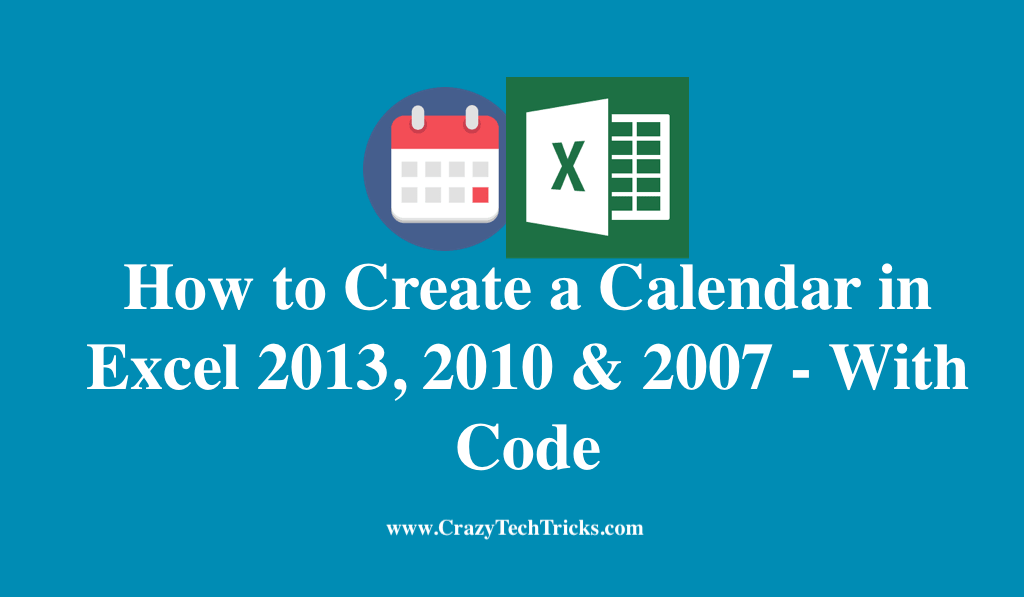 How to Create a Calendar in Excel