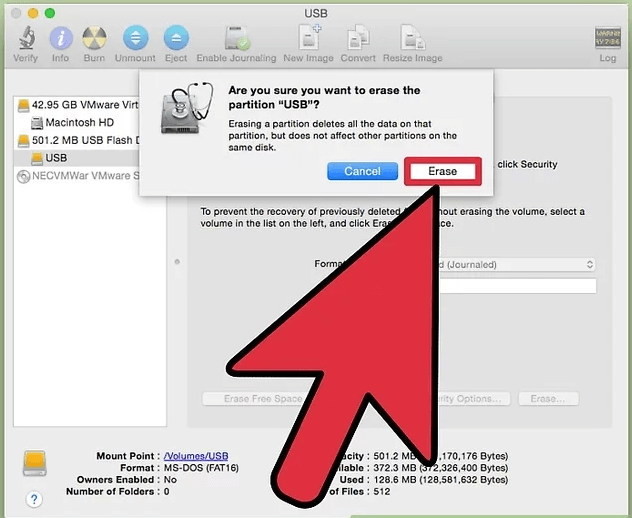 How to Format a Flash Drive on Mac - Using Disk Utility