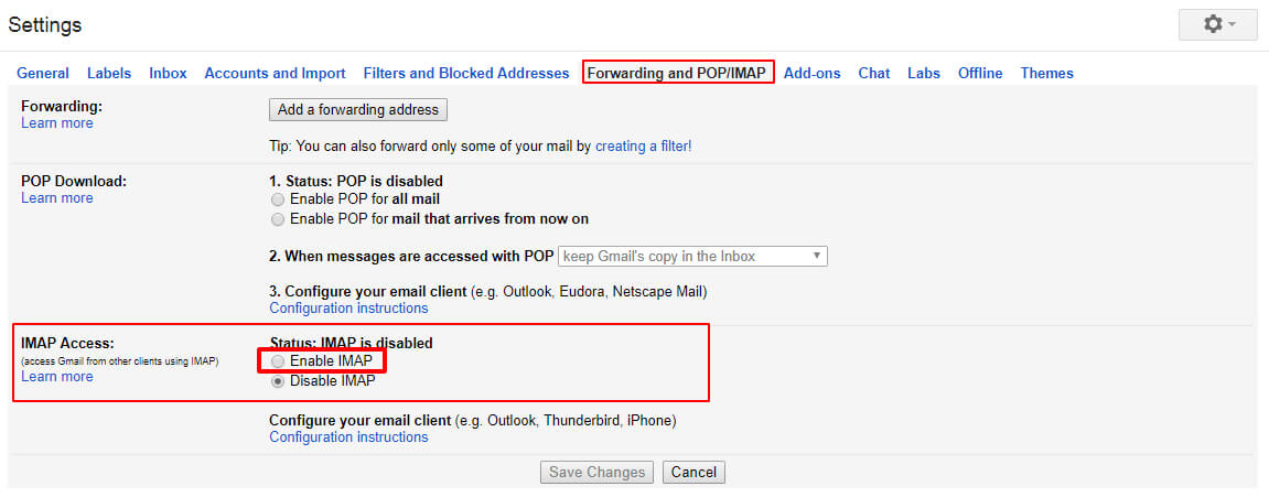 mac mail gmail settings v10.2