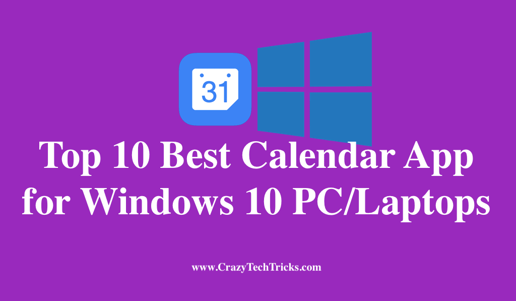 Top 10 Best Calendar App For Windows 10 PC Laptops