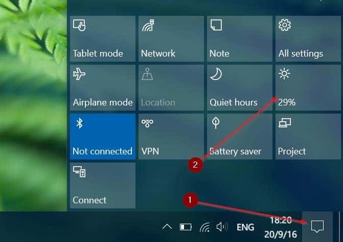 How to Change Brightness on Windows 10 – Adjust Brightness – Using Action Center