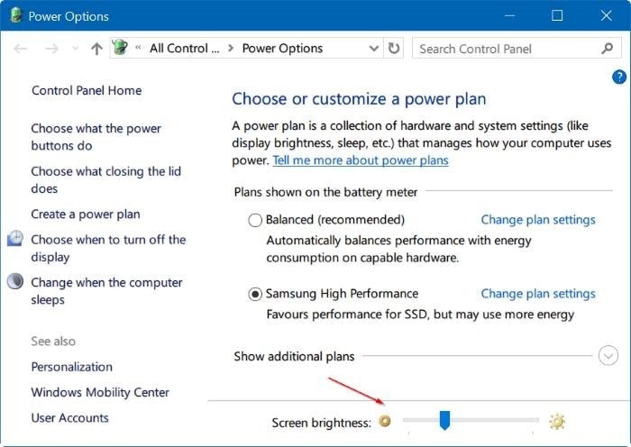 How to Change Brightness on Windows 10 – Adjust Brightness – Using Control Panel