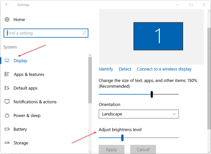 How to Change Brightness on Windows 10 – Adjust Brightness – Using Settings