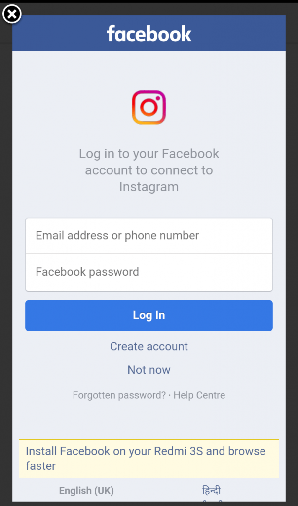 How to Recover Instagram Forgot Password – Using Facebook Account
