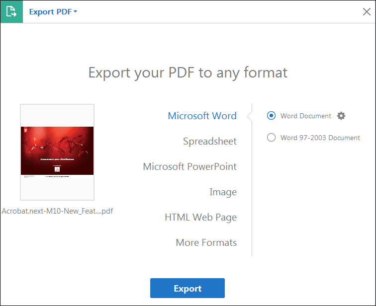 How to Save a PDF as a JPEG on Windows-Mac-Online – Using Adobe Acrobat DC