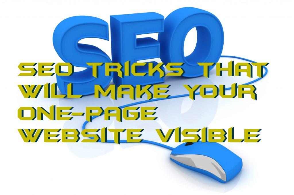 SEO tricks that will make your one-page website visible