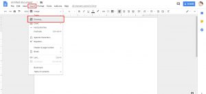how to add shapes on google docs