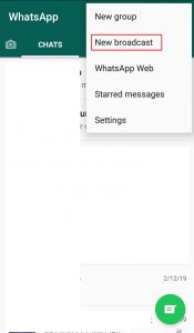 Broadcast list whatsapp что это