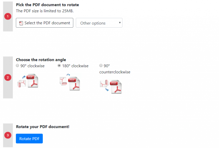 how to rotate and save pdf in microsoft edge