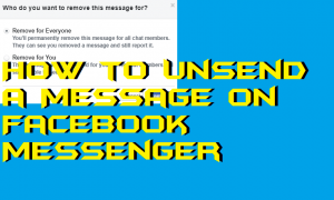 why cant i unsend a message on messenger