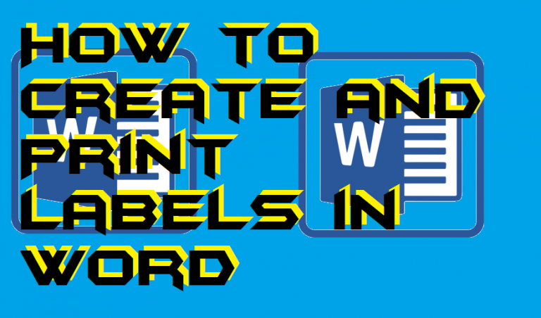 How To Create And Print Labels In Word Crazy Tech Tricks