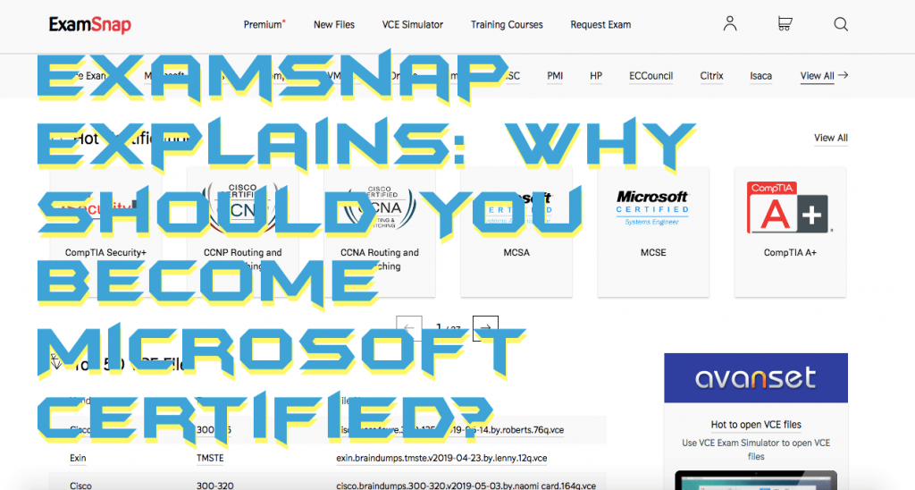 Examsnap Explains Why Should You Become Microsoft Certified