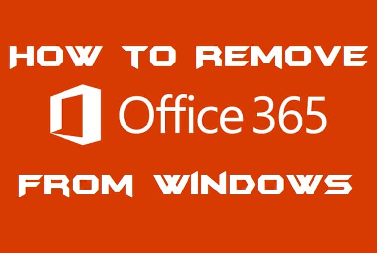 how to remove office 365 account from windows 10