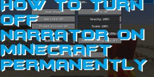 How to Turn Off Narrator on Minecraft