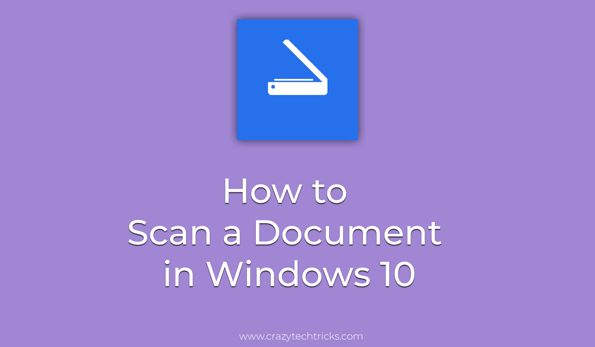 how to scan from printer to computer windows 10