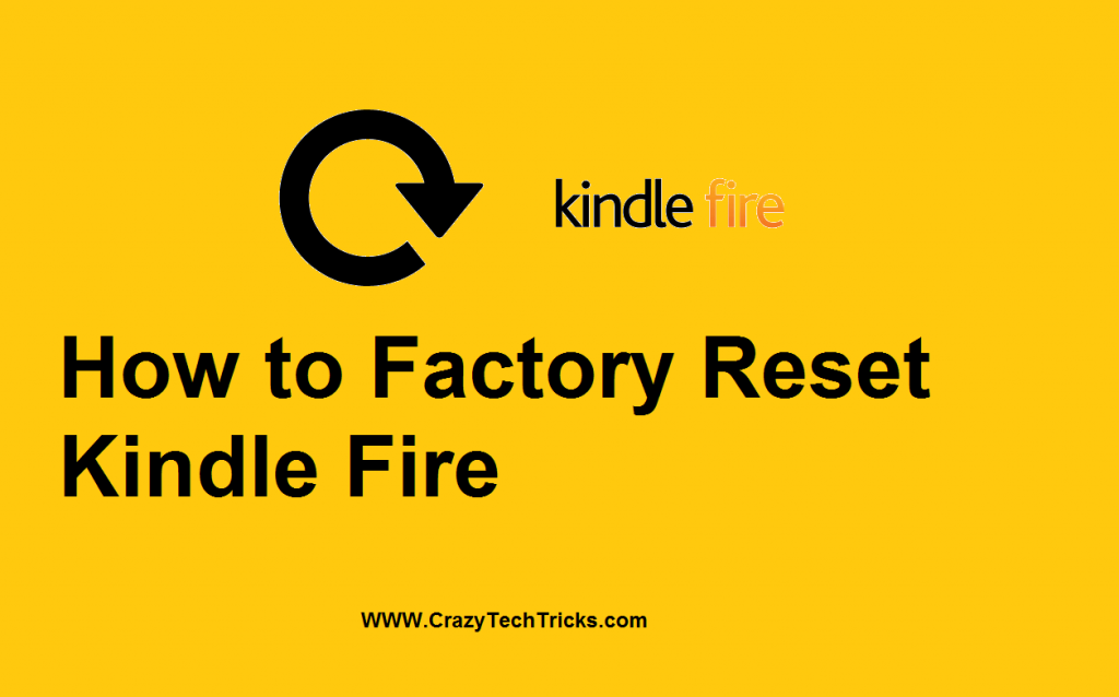 amazon kindle fire factory reset