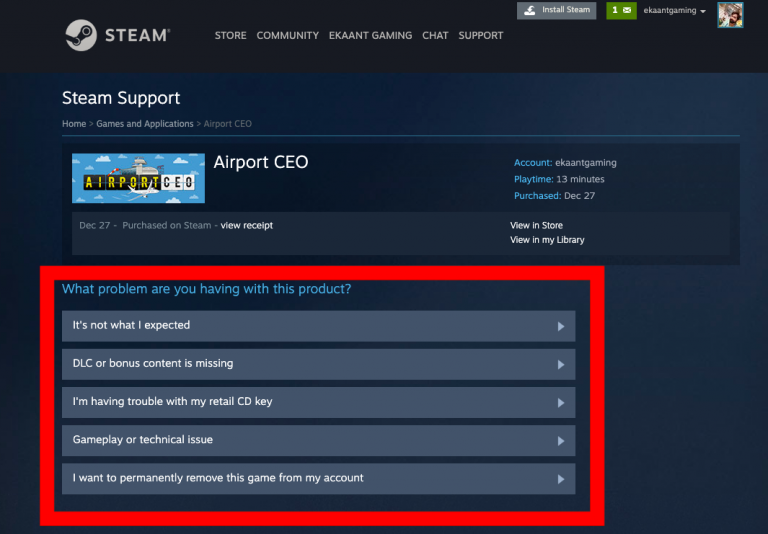 How to Refund Games on Steam Directly in Bank Account Crazy Tech Tricks