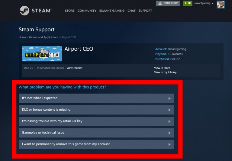 How To Refund Games On Steam Directly In Bank Account Crazy Tech Tricks