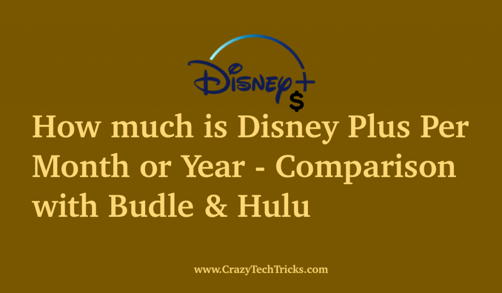 How much is Disney Plus Per Month
