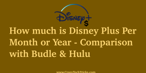 How much is Disney Plus Per Month