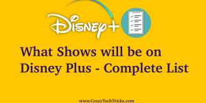 What Shows will be on Disney Plus