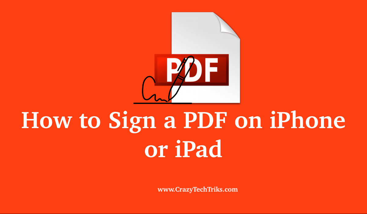 How to Sign a PDF on iPhone