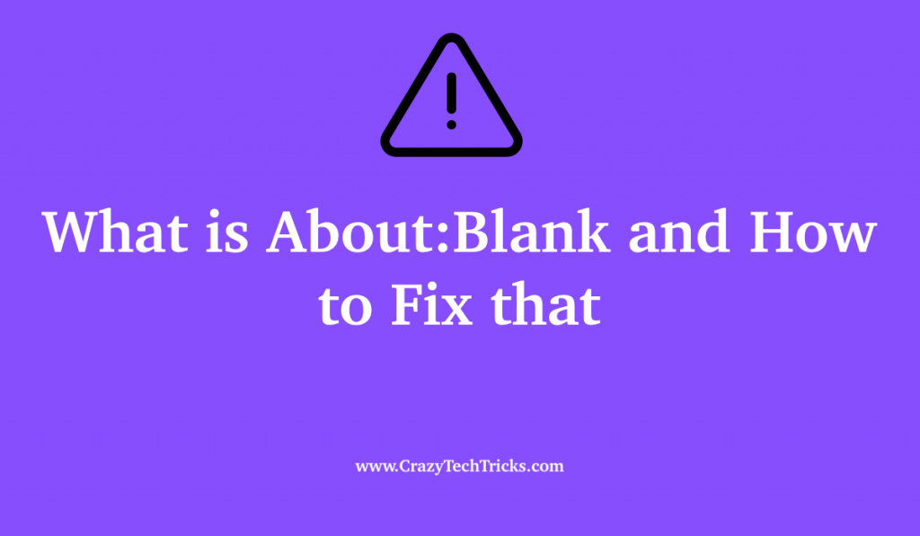 What is About:Blank